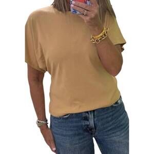 NEW NECESSITIES short sleeve tee in beige